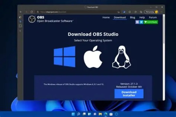 Baixe o Obs Studio