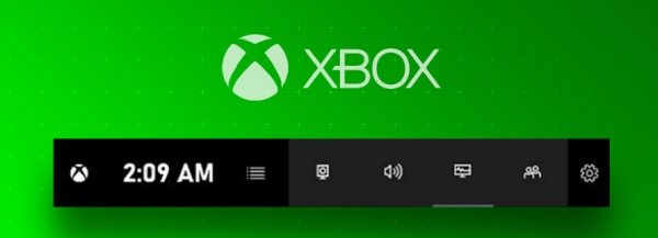 Barra de jogos do Xbox
