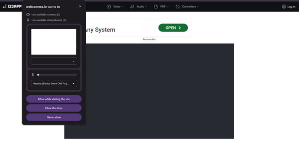 Webcamera.io: Videos mit Ton auf dem Mac aufnehmen