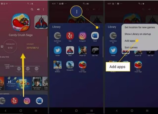 Gravação de tela de jogos Samsung