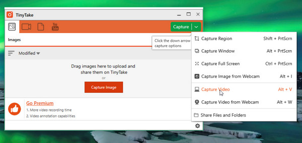 TinyTake — программа для записи лекций