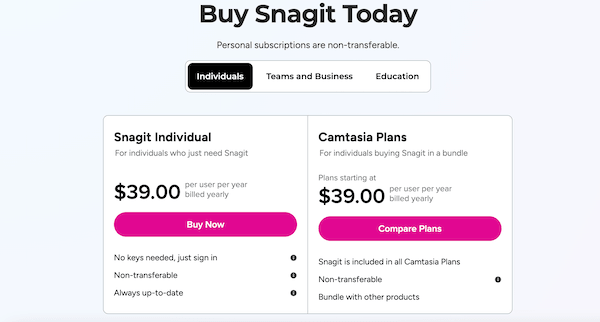 Snagit Price