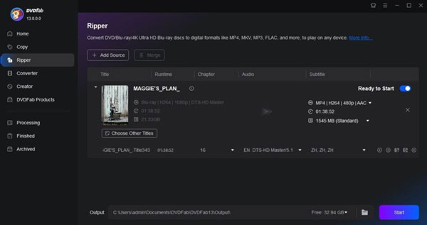 DVDFab Blu-ray Ripper