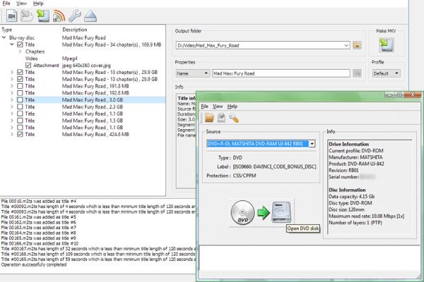 Load Blu-ray Disc MakeMKV