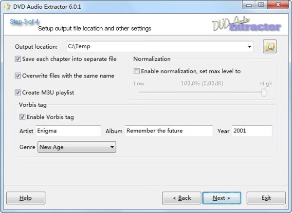 برنامج استخراج الصوت من أقراص DVD
