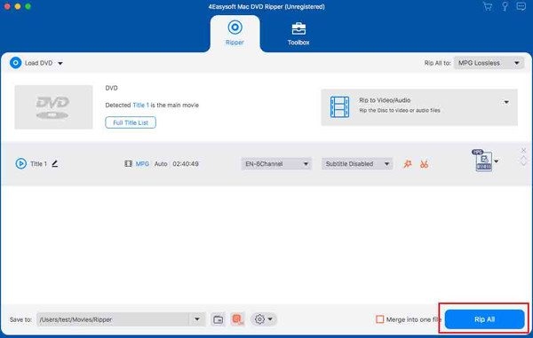 Copiar DVD Mac 4easysoft