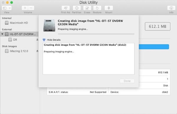 Copiar DVD con la Utilidad de Discos de Mac