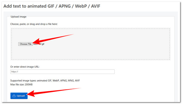 ייבוא GIF של Ezgif