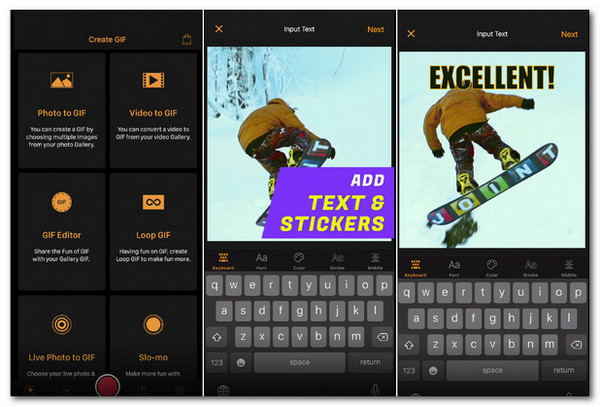 יוצר GIF לאייפון