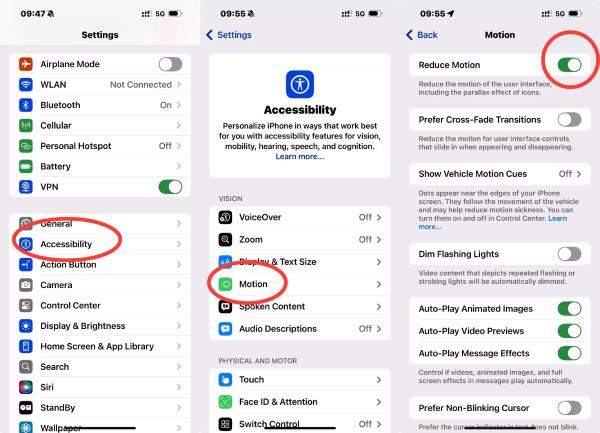 Turn Off Visual Effect