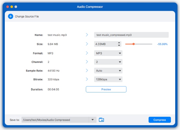 Audio Compressor Mvc