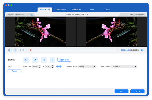 Editing Functions Rotate Crop Rotation Mvc