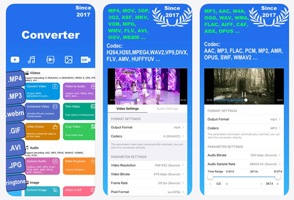 Aplikace pro převod médií