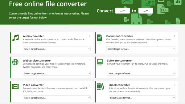 Online převod Zdarma online převodník médií