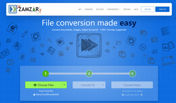 Převodník MKV pro stolní počítače Zamzar