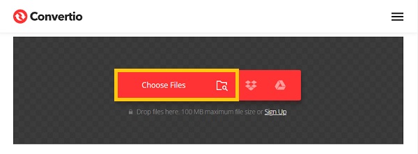 Convertio 选择文件