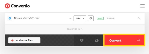 Convertio 转换按钮