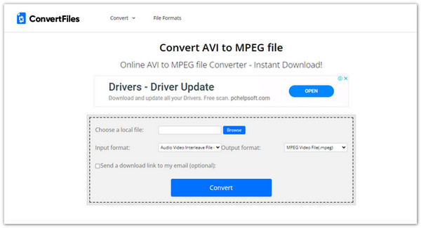 Convertfiles Convertiți AVI în MPEG