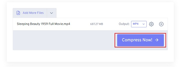 FreeConvert Compress 1GB ל-100MB