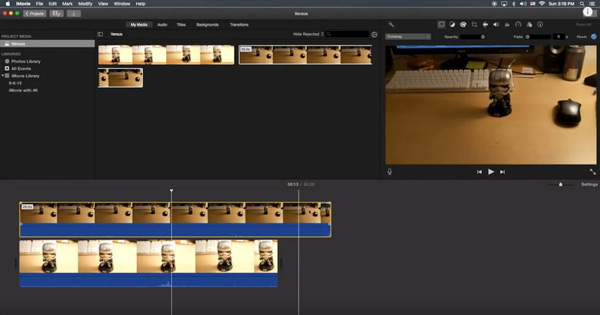 iMovieSplitscreen iMovie Import Video