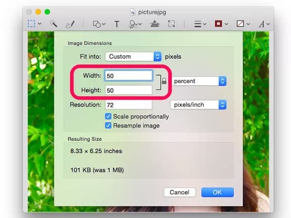 Mac Compress MOV Image Dimensions