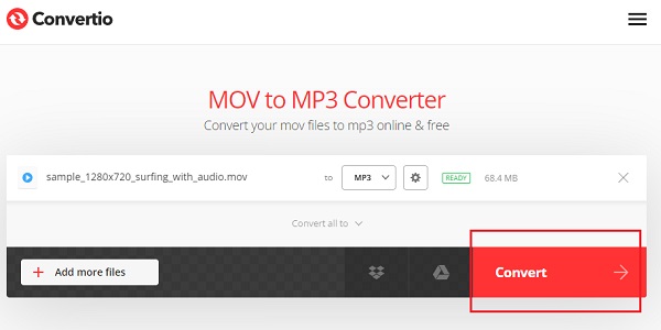 Převod MOV do MP3 Převod