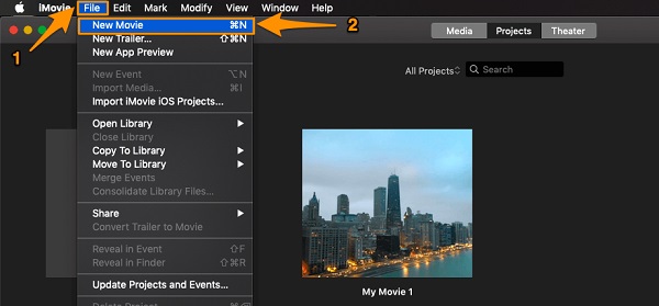 Soubor MP3 až MP4 iMovie