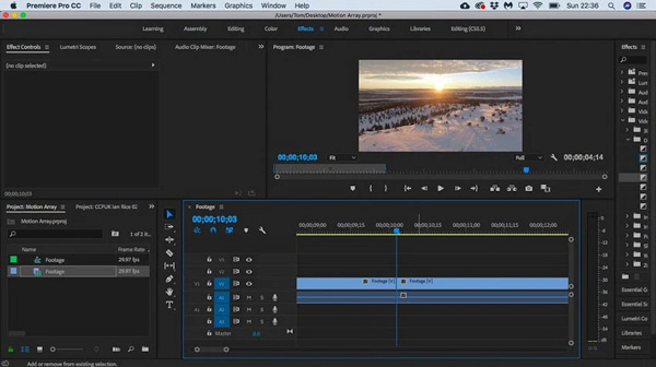 Splitscreen Adobe Premiere Pro