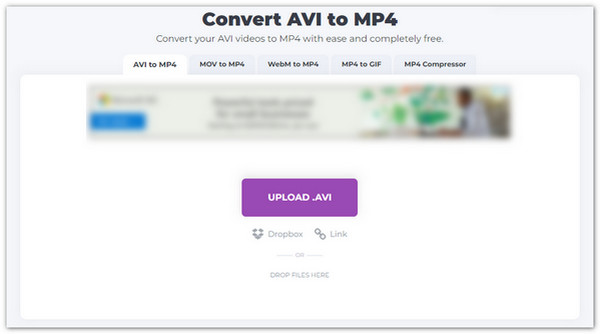 AVI to MP4 Upload Files