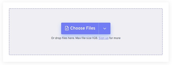 FreeConvert Scegli i file