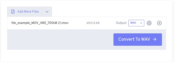 FreeConvert Converti MOV in WAV