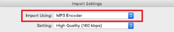 Music App Import Settings