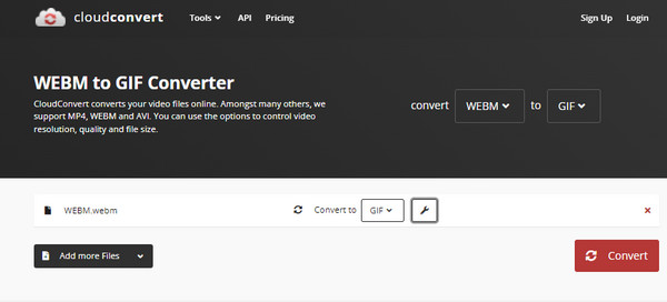CloudConvert Convert WEBM to GIF