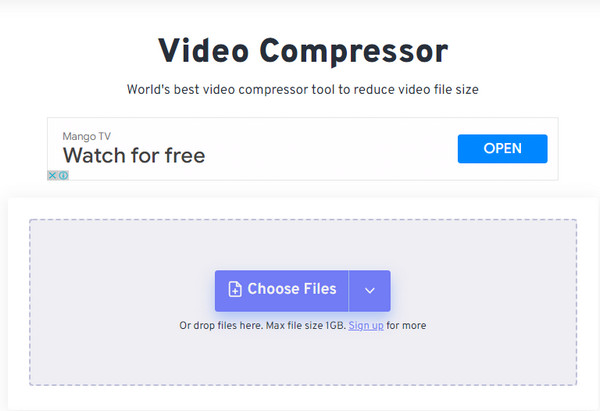 FreeConvert 8MB Video Compressor