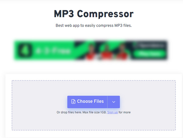 FreeConvert Audio Compressor