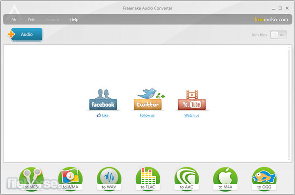 Freemake Audio Converter מדחס אודיו
