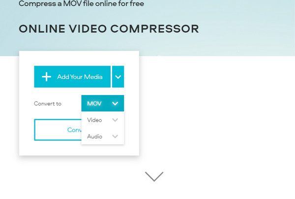 Online videokonverter MOV-kompressor