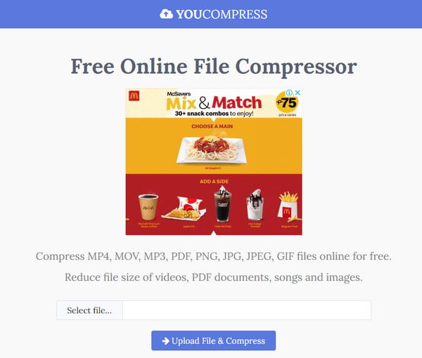 YouCompress Audio Compress
