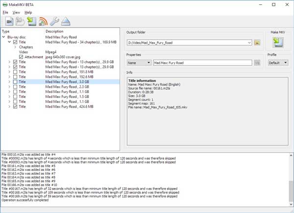 Avoimen lähdekoodin DVD Ripper MakeMKV
