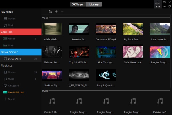 5KPlayer เครื่องเล่นไฟล์ VOB