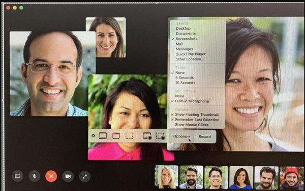Choose Portion to Record Facetime