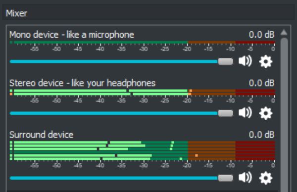 OBS Audio Mixer