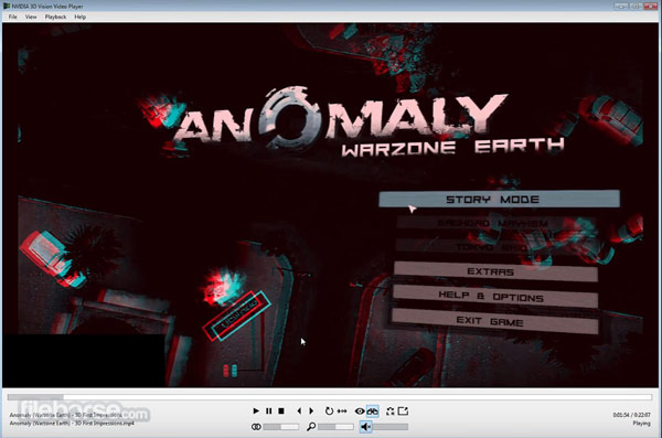 Videospiller Nvidia 3D Vision Player