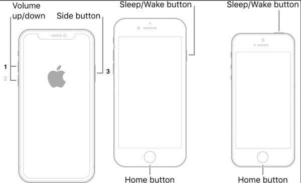 Vynutit restart iPhone