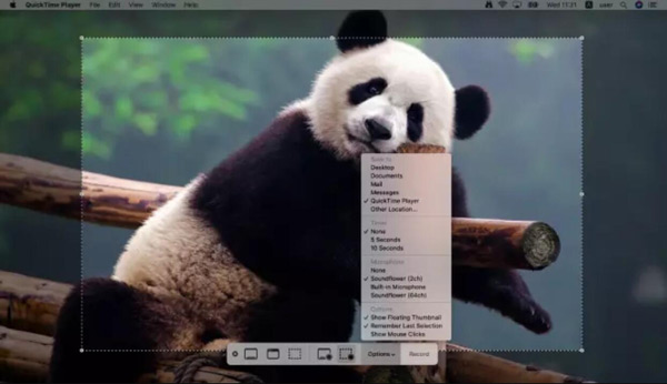 Start Recording Screen with Audio By Quicktime