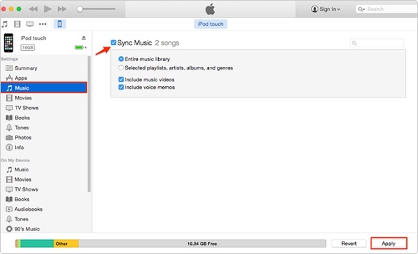 ถ่ายโอนเพลง iPod ไปยังคอมพิวเตอร์ iTunes