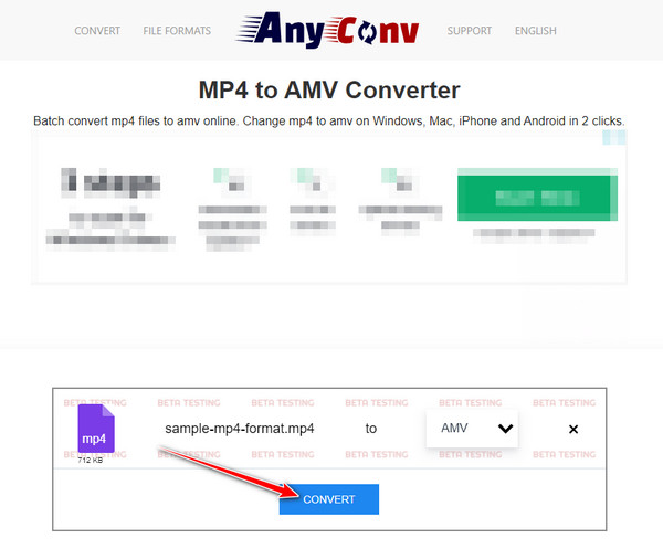 AnyConv Convert MP4 to AMV