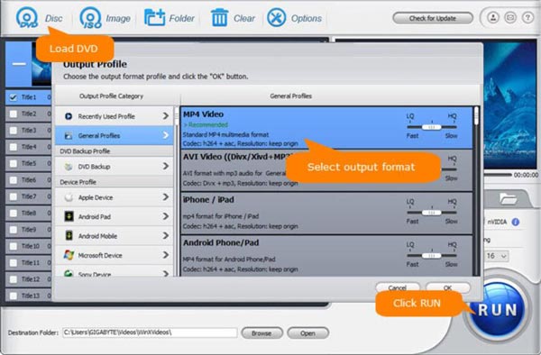 Converti formato DVD