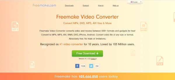 Freemake VIdeo Converter Interface