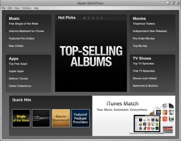 Interfaccia Quicktime